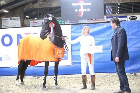KAMPIOEN bij de 3 jarige dressuurpaarden
